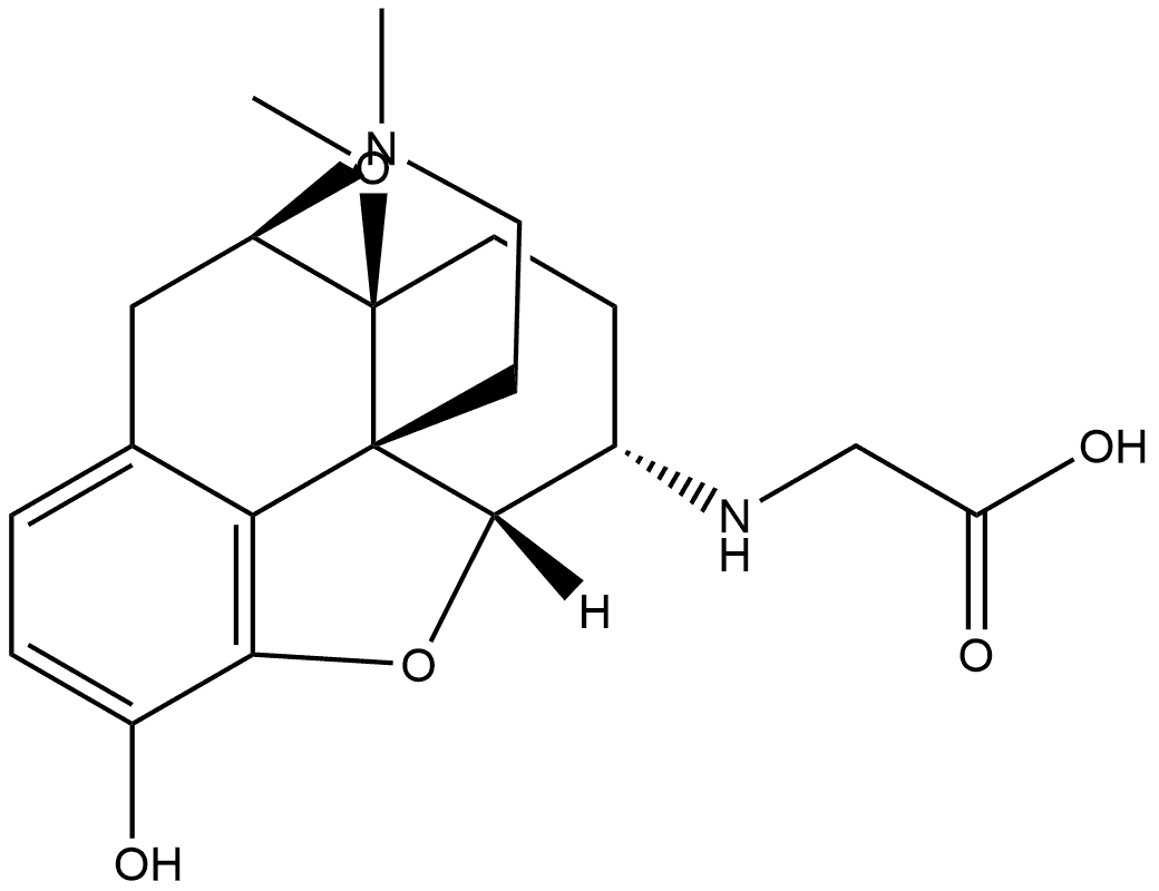 Glycine, N-[(5α,6β)-4,5-epoxy-3-hydroxy-14-methoxy-17-methylmorphinan-6-yl]- (9CI) 结构式