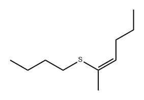 2-Hexene, 2-(butylthio)-, (Z)- (9CI) 结构式