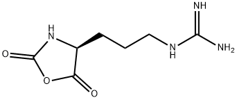 N-[3-[(4S)-2,5-Dioxo-4-oxazolidinyl]propyl]guanidine 结构式