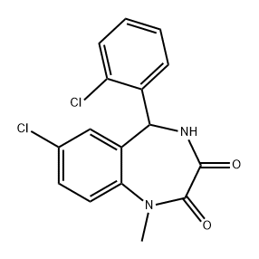 氯美西泮杂质2 结构式