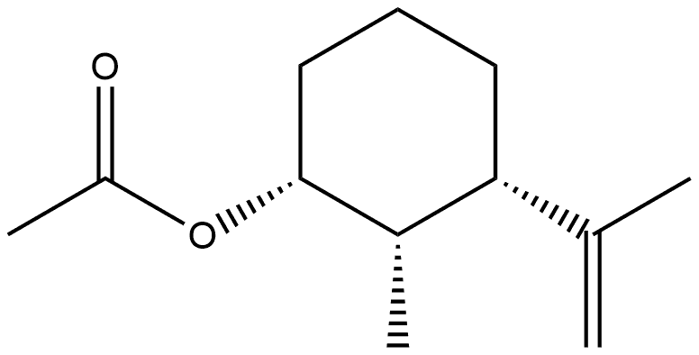 Cyclohexanol, 2-methyl-3-(1-methylethenyl)-, acetate, (1α,2α,3α)- (9CI) 结构式