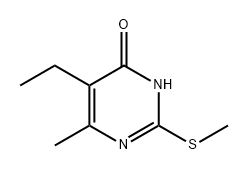 4(3H)-Pyrimidinone, 5-ethyl-6-methyl-2-(methylthio)- 结构式