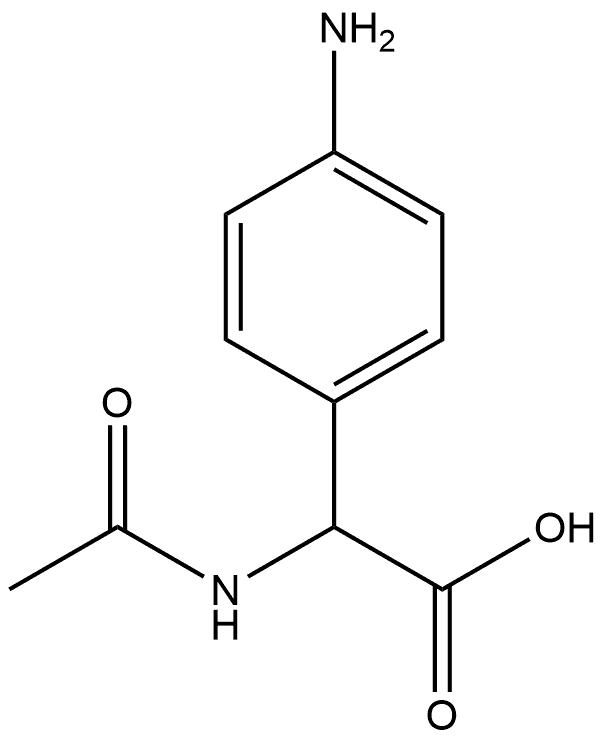 N-AC-RS-4-氨基苯甘氨酸 结构式