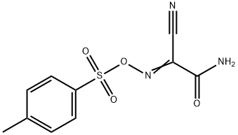 Acetamide, 2-cyano-2-[[[(4-methylphenyl)sulfonyl]oxy]imino]- 结构式