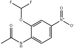 Acetamide, N-[2-(difluoromethoxy)-4-nitrophenyl]- 结构式