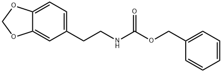 Carbamic acid, [2-(1,3-benzodioxol-5-yl)ethyl]-, phenylmethyl ester (9CI) 结构式