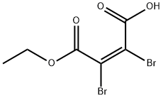 2-Butenedioic acid, 2,3-dibromo-, monoethyl ester, (Z)- (9CI) 结构式