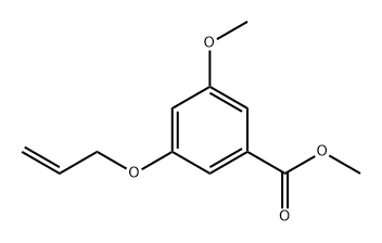 3-(烯丙基氧基)-5-甲氧基苯甲酸甲酯 结构式