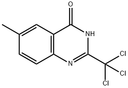 6-methyl-2-(trichloromethyl)-3,4-dihydroquinazolin-4-one 结构式