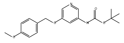 Carbamic acid, [5-[(4-methoxyphenyl)methoxy]-3-pyridinyl]-, 1,1-dimethylethyl ester (9CI) 结构式