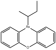 10H-Phenoxarsine, 10-(1-methylpropyl)- 结构式