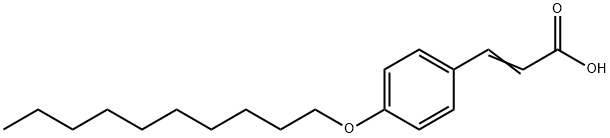 2-Propenoic acid, 3-[4-(decyloxy)phenyl]- 结构式