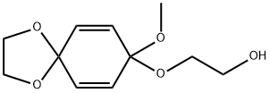 2-((8-Methoxy-1,4-dioxaspiro[4.5]deca-6,9-dien-8-yl)oxy)ethanol 结构式