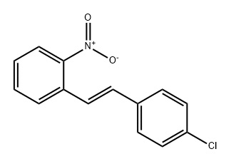 Benzene, 1-[(1E)-2-(4-chlorophenyl)ethenyl]-2-nitro- 结构式