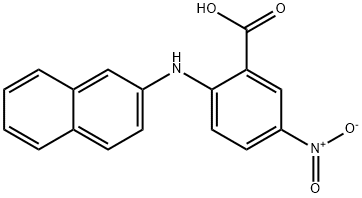 2-(Naphthalen-2-ylamino)-5-nitrobenzoic acid 结构式