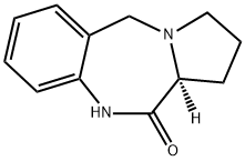 11H-Pyrrolo[2,1-c][1,4]benzodiazepin-11-one, 1,2,3,5,10,11a-hexahydro-, (11aS)- 结构式