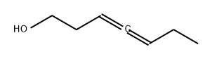 3,4-Heptadien-1-ol 结构式