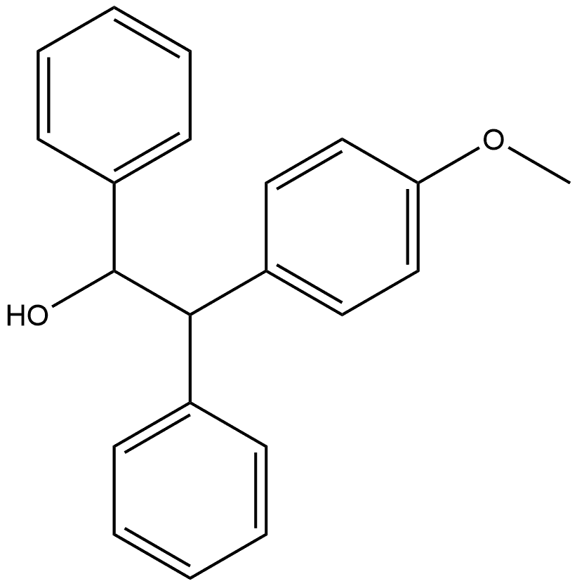 Benzeneethanol, 4-methoxy-α,β-diphenyl- 结构式