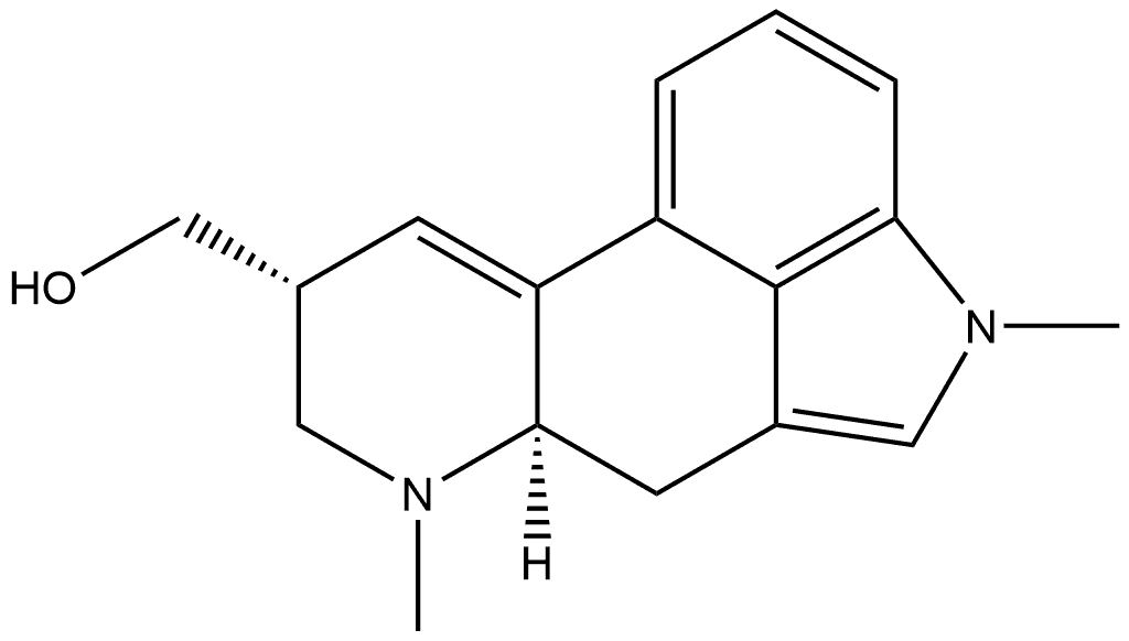 Ergoline-8-methanol, 9,10-didehydro-1,6-dimethyl-, (8β)- 结构式