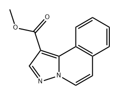 Pyrazolo[5,1-a]isoquinoline-1-carboxylic acid methyl ester 结构式