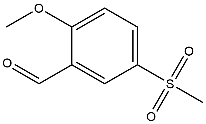 2-Methoxy-5-(methylsulfonyl)benzaldehyde 结构式