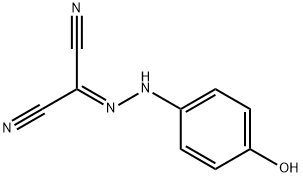 Propanedinitrile, 2-[2-(4-hydroxyphenyl)hydrazinylidene]- 结构式