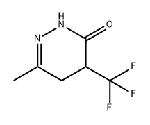 3(2H)-Pyridazinone, 4,5-dihydro-6-methyl-4-(trifluoromethyl)- 结构式