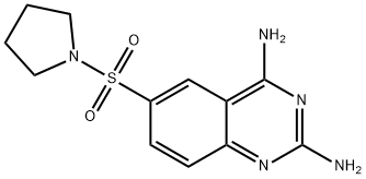 6-(Pyrrolidin-1-ylsulfonyl)quinazoline-2,4-diamine 结构式