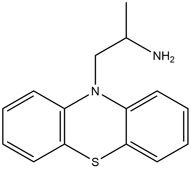 1-(10H-吩噻嗪-10-基)丙-2-胺 结构式