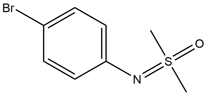 Benzenamine, 4-bromo-N-(dimethyloxido-λ4-sulfanylidene)- 结构式