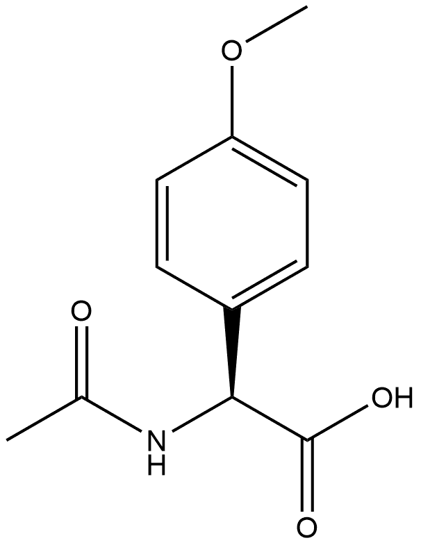 N-AC-S-4-甲氧基苯甘氨酸 结构式