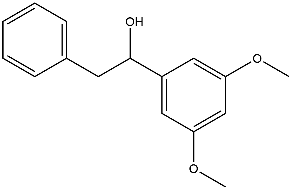 α-(3,5-Dimethoxyphenyl)benzeneethanol 结构式