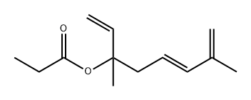 1,5,7-Octatrien-3-ol, 3,7-dimethyl-, 3-propanoate, (5E)- 结构式