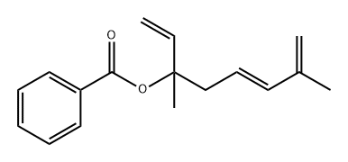1,5,7-Octatrien-3-ol, 3,7-dimethyl-, 3-benzoate, (5E)- 结构式