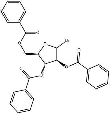 D-Arabinofuranosyl bromide, 2,3,5-tribenzoate 结构式