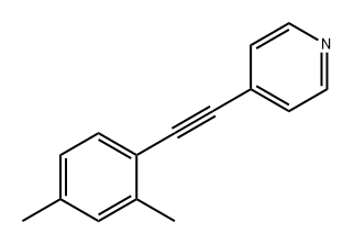 Pyridine, 4-[2-(2,4-dimethylphenyl)ethynyl]- 结构式