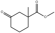 1-Methyl-3-oxo-cyclohexanecarboxylic acid methyl ester 结构式