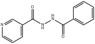 3-Pyridinecarboxylic acid, 2-benzoylhydrazide 结构式