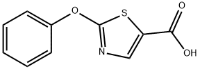 2-苯氧基噻唑-5-羧酸 结构式