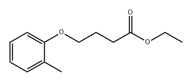 Butanoic acid, 4-(2-methylphenoxy)-, ethyl ester 结构式