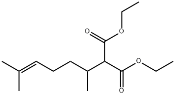 Propanedioic acid, 2-(1,5-dimethyl-4-hexen-1-yl)-, 1,3-diethyl ester 结构式