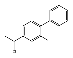 1,1'-Biphenyl, 4-(1-chloroethyl)-2-fluoro- 结构式