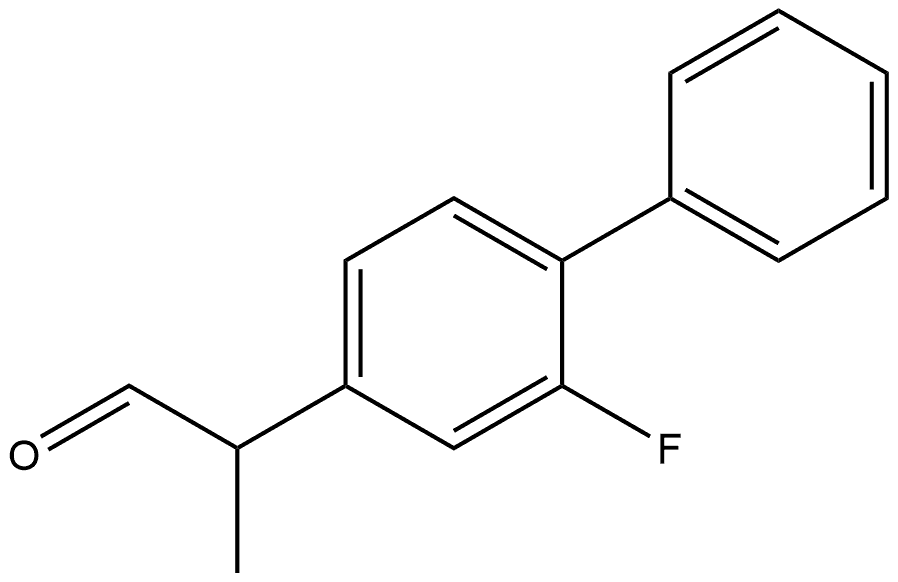 [1,1'-Biphenyl]-4-acetaldehyde, 2-fluoro-α-methyl- 结构式