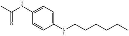 Acetamide, N-[4-(hexylamino)phenyl]- 结构式