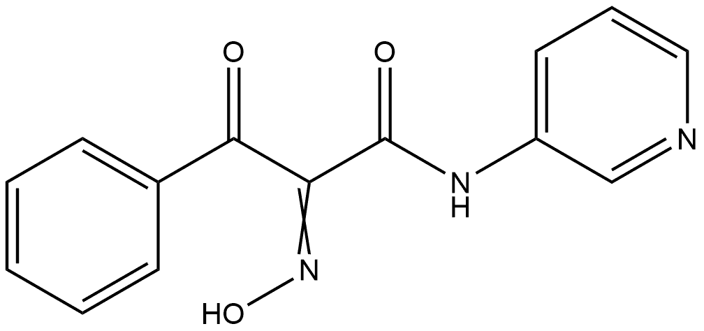 Α-(羟基亚氨基)-Β-氧代-N-3-吡啶基苯丙酰胺 结构式