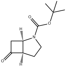 2-Azabicyclo[3.2.0]heptane-2-carboxylic acid, 6-oxo-, 1,1-dimethylethyl ester, (1R,5R)- 结构式