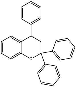 2H-1-Benzopyran, 3,4-dihydro-2,2,4-triphenyl- 结构式