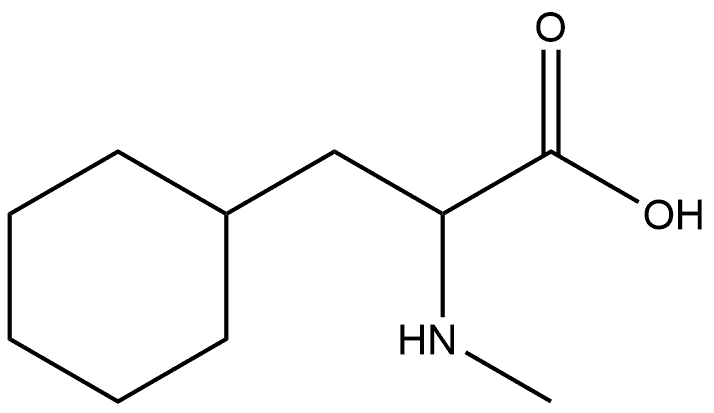 Cyclohexanepropanoic acid, α-(methylamino)- 结构式