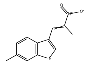 1H-Indole, 6-methyl-3-(2-nitro-1-propen-1-yl)- 结构式