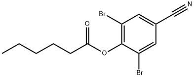 2,6-二溴-4-氰基苯基己酸酯 结构式